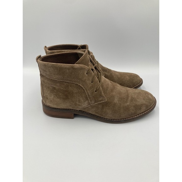 Clark's Cazmin Grace Taupe Suede Ankle Boots Women's Size 7.5 - Picture 4 of 9